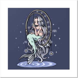 Mermaid in Dreamcatcher Posters and Art